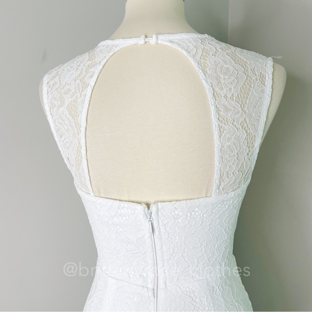 LULUS Rosetta White Lace Sweetheart Mermaid Maxi Dress NWT - Picture 4 of 10